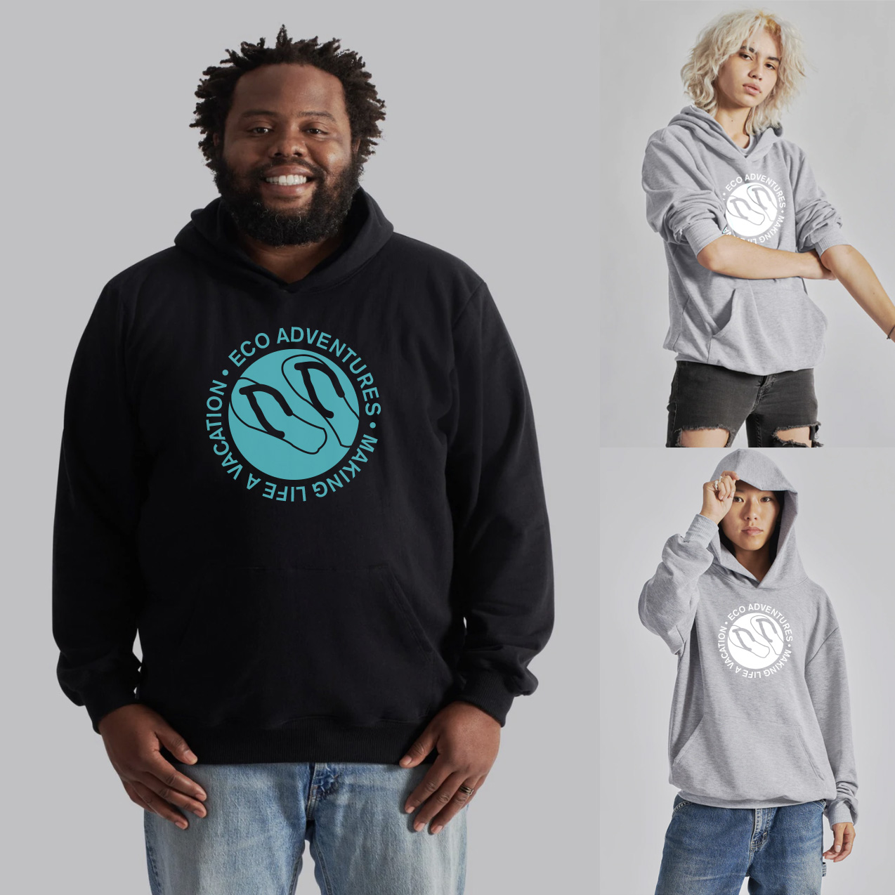 100% Recycled Cotton Pullover Hoodie | Unisex | Eco Promotional